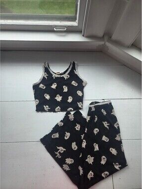 Cozy Y2K Ghost Print Pajama